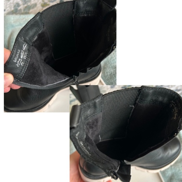 Bos&Co Brunas Black Mid-Calf Waterproof Leather Lug Sole Boot Size37/US6-6.5 - Picture 11 of 14